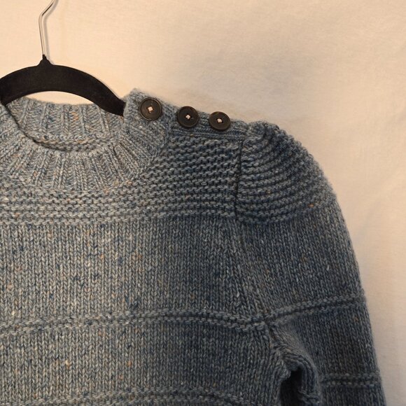 Rebecca Taylor LA VIE Teal Thick Soft Comfy Merino Wool Sweater Size M LIKE NEW! - Picture 3 of 16